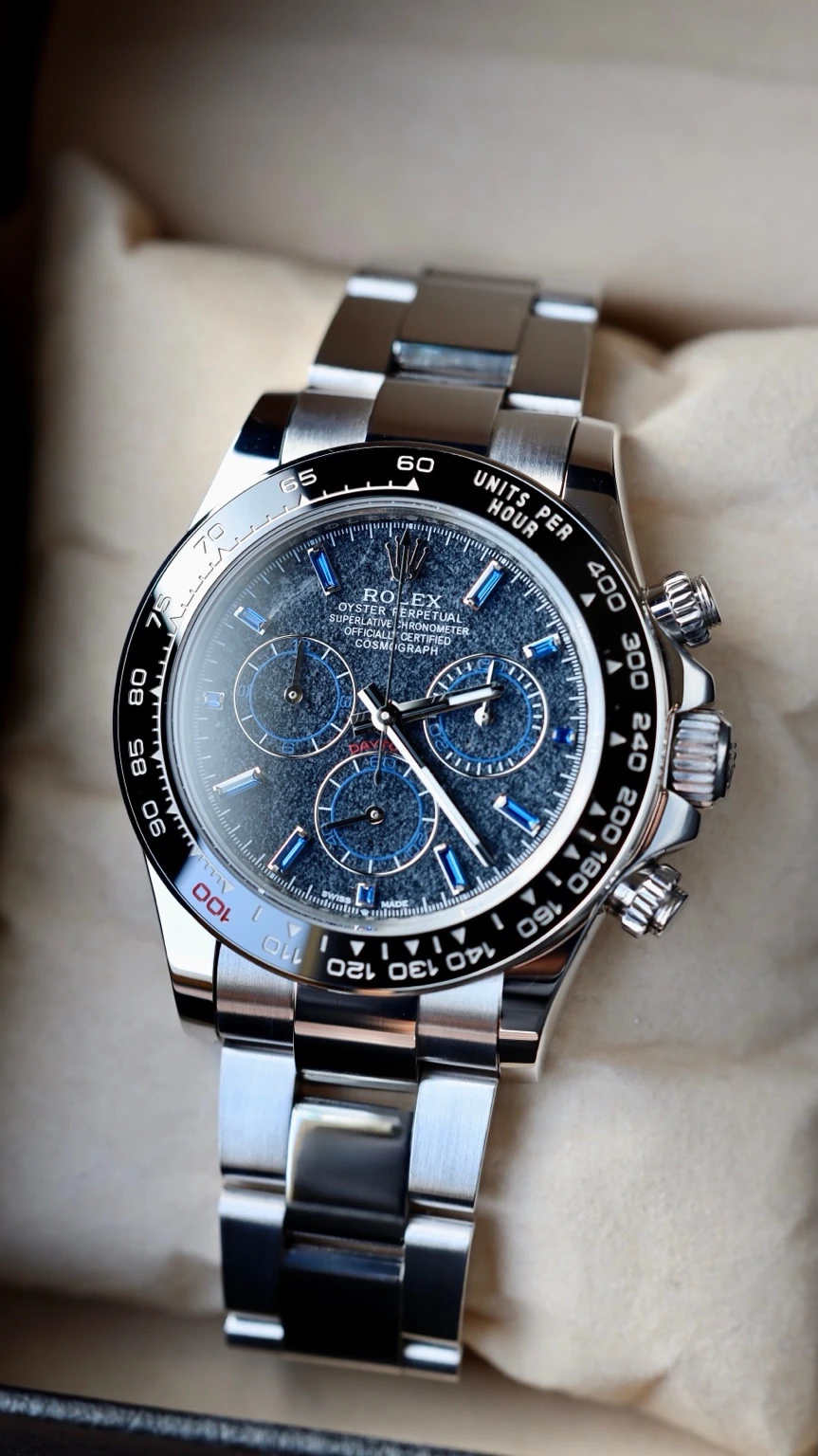 Obsidian-dial KTF Daytona with real sapphire details