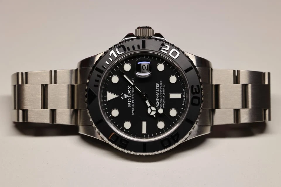 Titanium yacht-watch refinement — full watch view