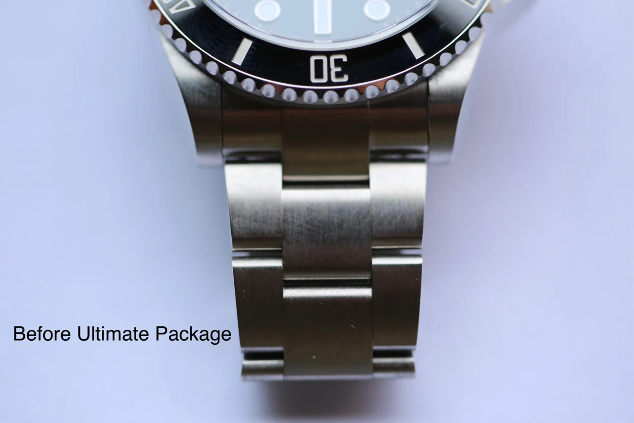 Watch bracelet before the Ultimate package